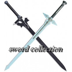 Lot de 2 épées Dark Repulser et Elucidator de Kirito en latex