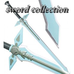 Set of 2 Kirito Dark Repulser and Elucidator swords in latex