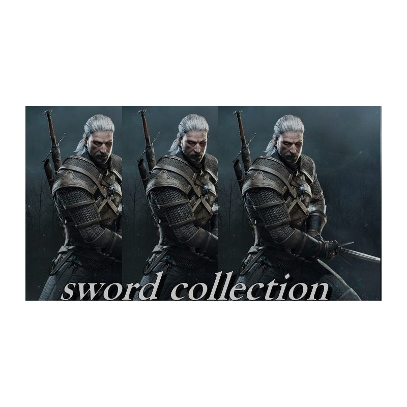 The Witcher III - Twin Wolf Sword Geralt of Rivia - Set of 2