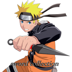 Naruto grand Kunaï en métal