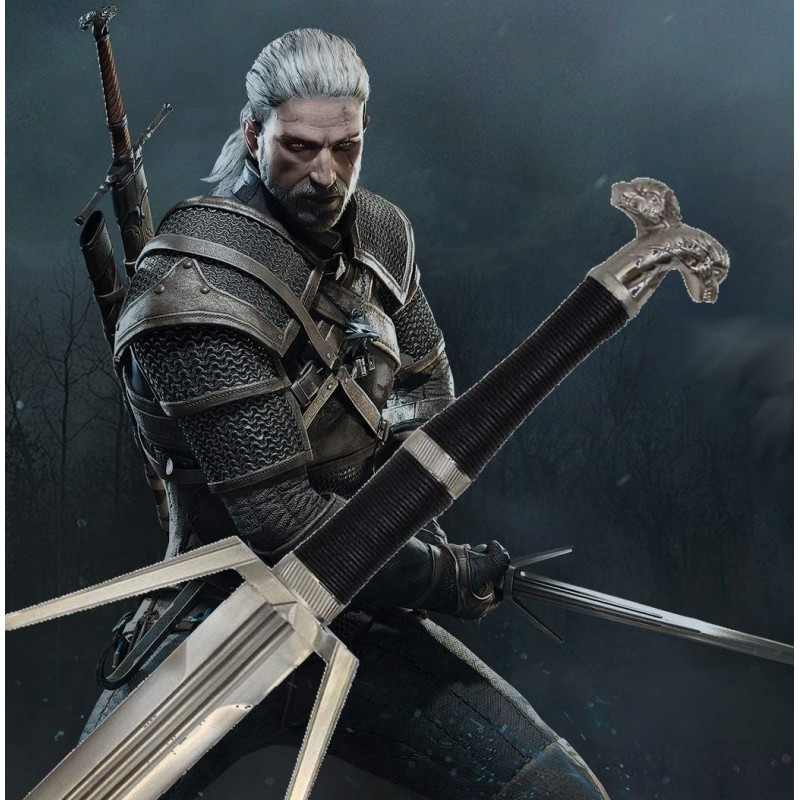 The Witcher III- Sword Twin Wolf Geralt of Riv
