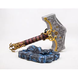 Marteau de Thor God of War Ragnarok Reproduction de collection 60cm