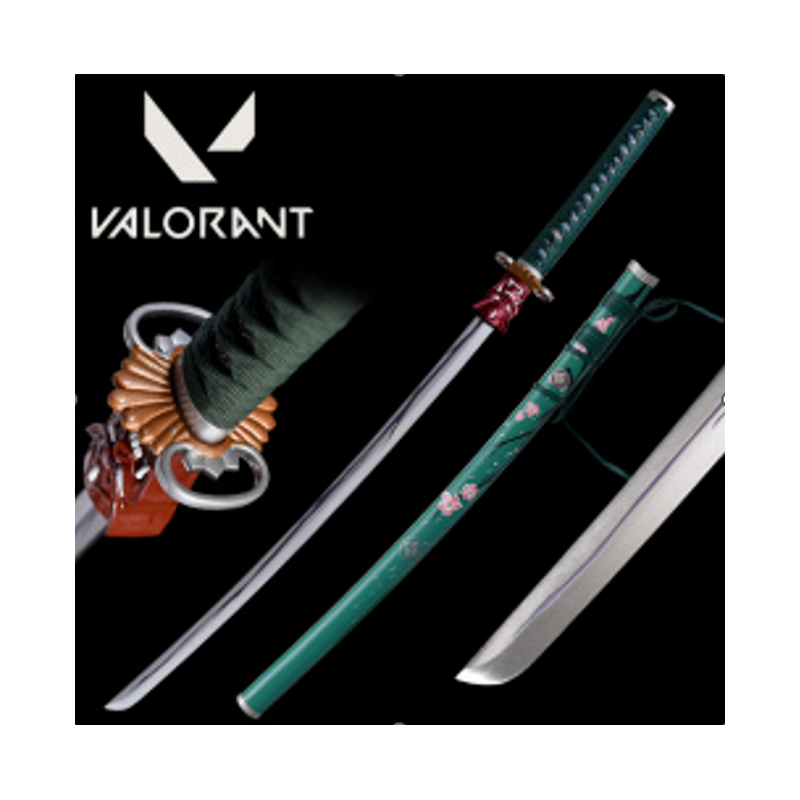 Green Devil's Onimaru Kunitsuna Sword - Valorant Collectible Replica