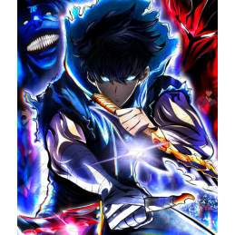 Dague Knight Killer avec support - Solo Leveling Réplique de décoration